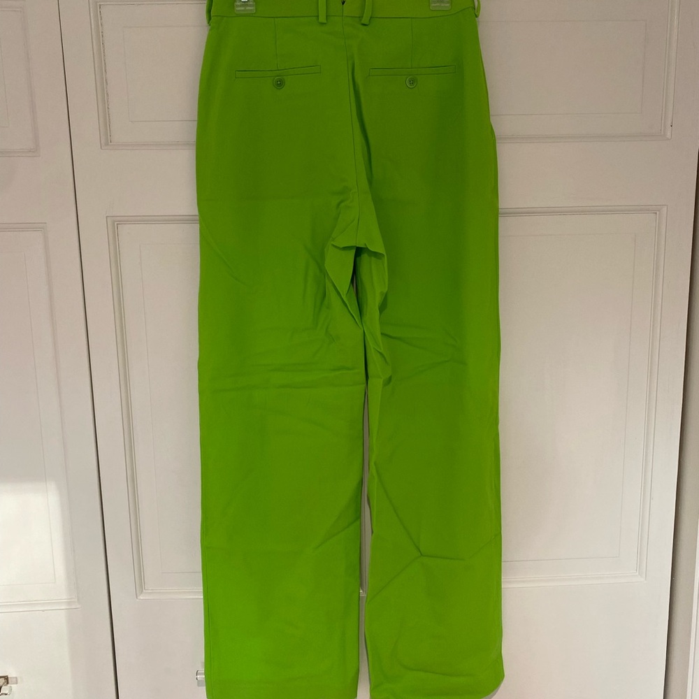 Aritzia Green Wide-Leg Trousers - Picture 2 of 6